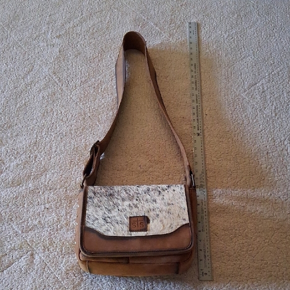 STS Ranchwear Tan and Cream Crossbody Bag - Picture 4 of 12